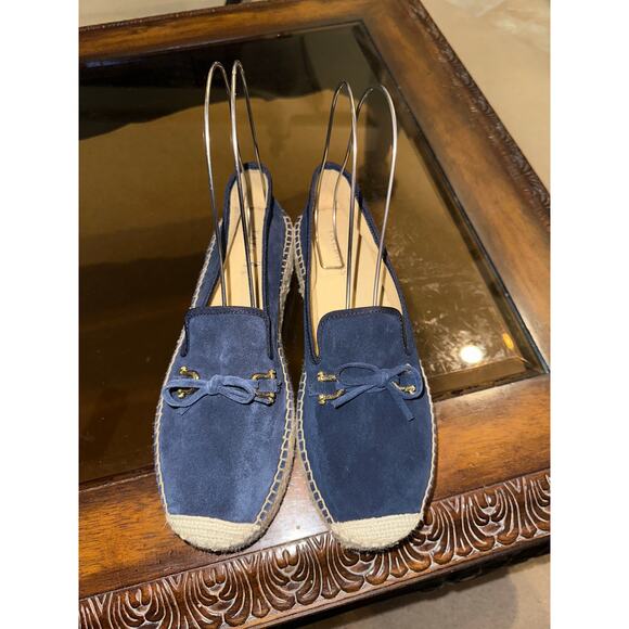 Quinn Suede Platform Espadrilles | Talbots ⭐️ Women’s Talbots Blue Suede Espadrilles Shoes. Size 10. NWOB